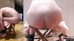 Hard Punishment on Daddy until Ass Gets Red and Bruised - Leather Flogging