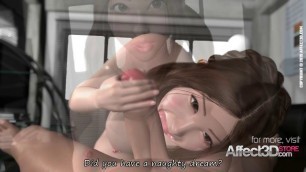 Japanese teen giving a pov happy morning blowjob in a hd animation