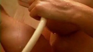 Incredibly hot lesbian shower sex