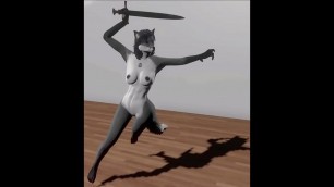 Kyla Gray - Sword Model Poses