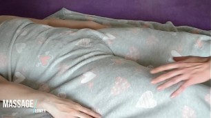 Amateur Romantic Massage - European Babe under hairy Blanket