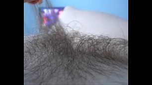 playing with hairy pussy  - combocams&period;com