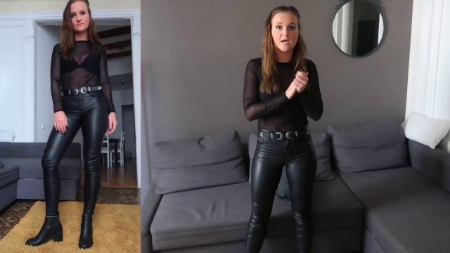 TRY ON_ Styling Leather Pants