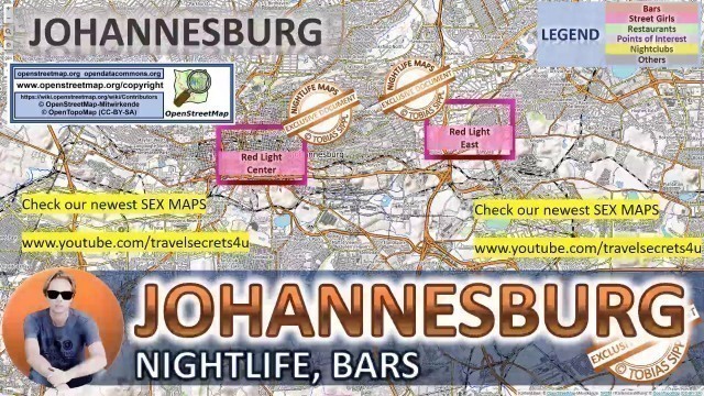 Johannesburg, South Africa, Sex Map, Street Prostitution Map, Massage Parlours, Brothels, Whores, Escort, Callgirls, Bordell, Fr