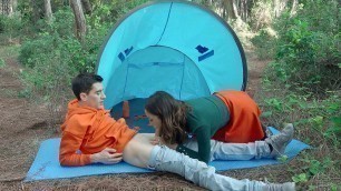 Noa Tevez is sucking Jordi's cock in the forest - Porn Movies - 3Movs