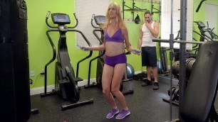 Mazzy Grace does sport exercises in the gym - Porn Movies - 3Movs