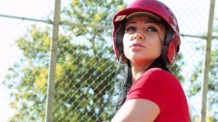 Audrey Bitoni hit the field for a little batting practice - Porn Movies - 3Movs