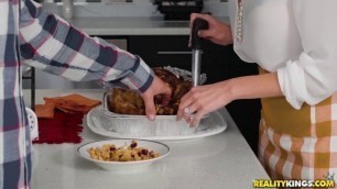 RealityKings - MomsBangTeens Evelin Stone And Blake Morgan Cooks Turkey In Happy Fucksgiving sex videos