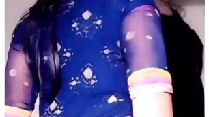 Indian crossdresser sex wearing saree show body parts