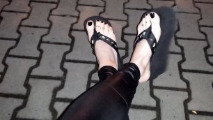 sexy feet lover on a night stroll