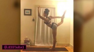 Jess Taras Hot Yoga Workout Compilatio