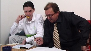 Student gets tutoring from his teacher in horny deep ass fucking